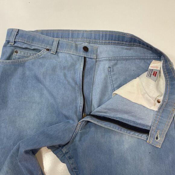 VTG Levi’s Action Jeans USA Regular Fit Cotton Denim Pants 38x29 Blue - Picture 6 of 8